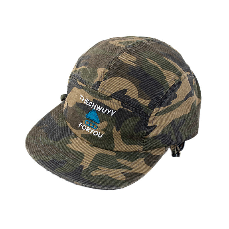 Wholesale Outdoor Trendy Brand Functional Wind Drawstring Camouflage Baseball Cap
